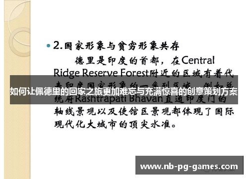 如何让佩德里的回家之旅更加难忘与充满惊喜的创意策划方案